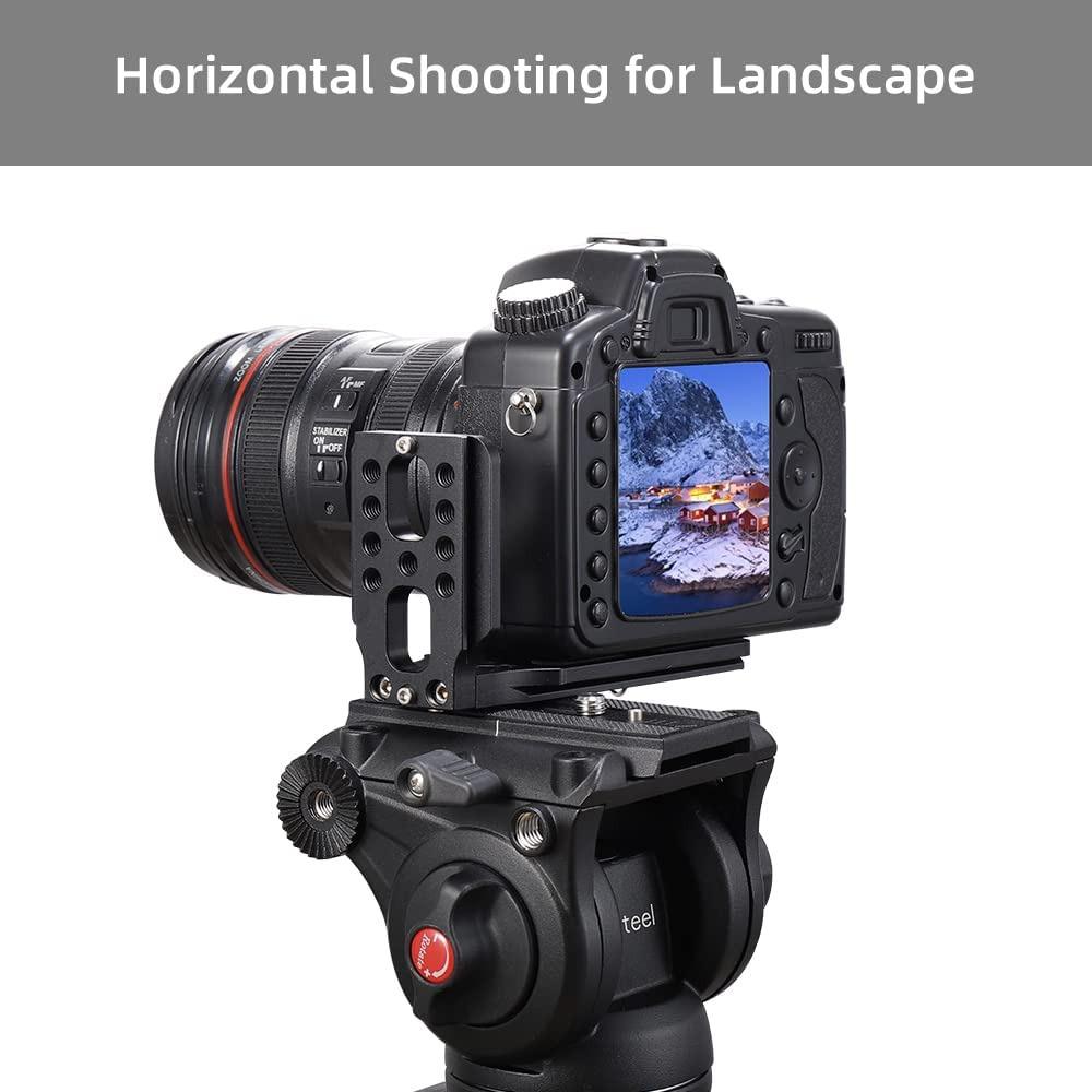 For Sony Fuji Dslr Universal Swiss Vertical Video Camera L Bracket L Plate 1/4 Inch Screw