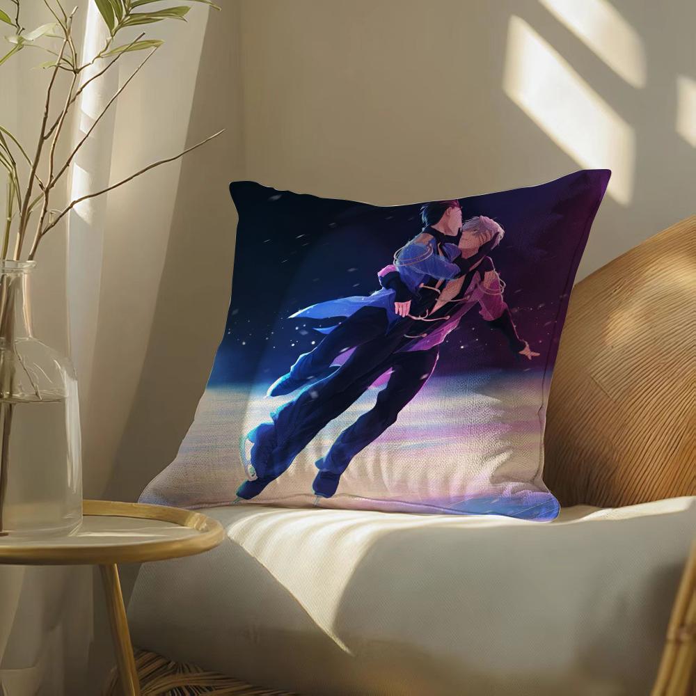 Yuri!!!Onice Pillow Case Pillowcase, Double-Sided Printed, Sofa Cushion, Bedroom Headboard