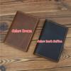 Vintage Crazy Horse Leather Credit Card Holder Thin Wallet Mens Real Cowhide Slim ID VIP Cards Bags Small Leisure Purses