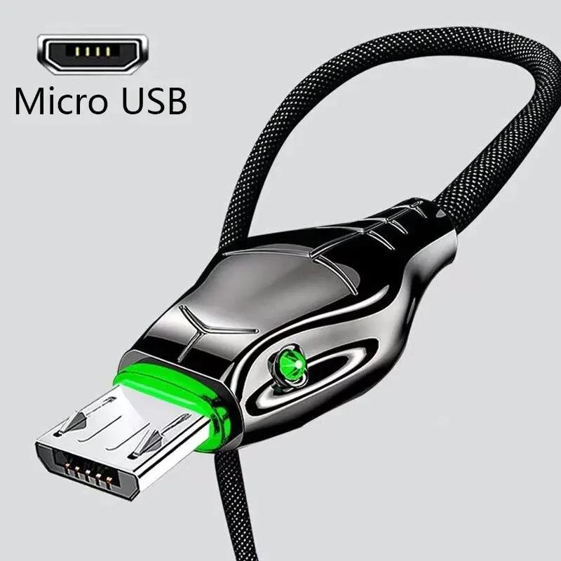 1 шт. Тип кабеля 5A Быстрая зарядка Индикатор головы змеи Кабель для передачи данных для высокоскоростного зарядного кабеля