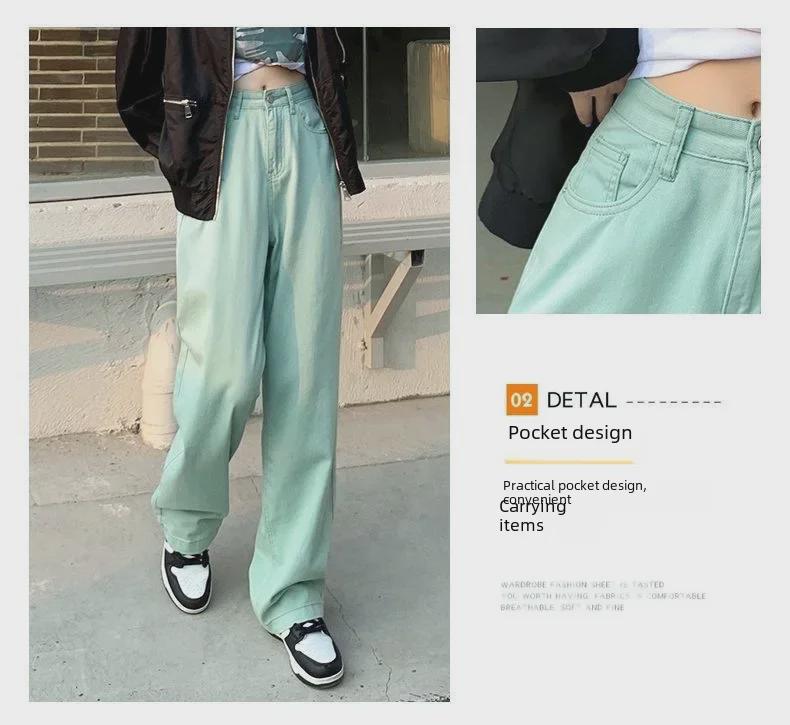 Женские джинсы с высокой талией и широкими штанинами — повседневный стиль осень/зима