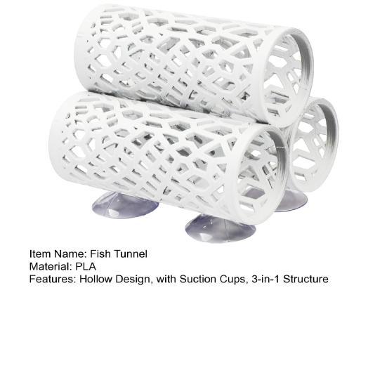 Туннель для рыбки петушка 3-в-1, декор для аквариума, укрытие для маленьких рыбок, гамак для петушка на присосках, трубка для отдыха и игр для петушков, гуппи, неонов