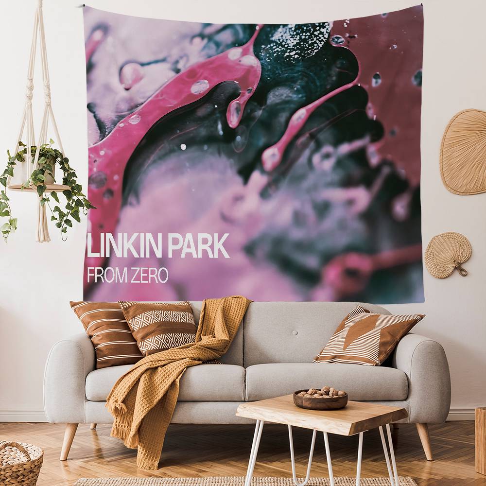 LLinkin PPark Band Anime Tapestry Hanging Tarot Hippie Wall Rugs Dorm Home Decor