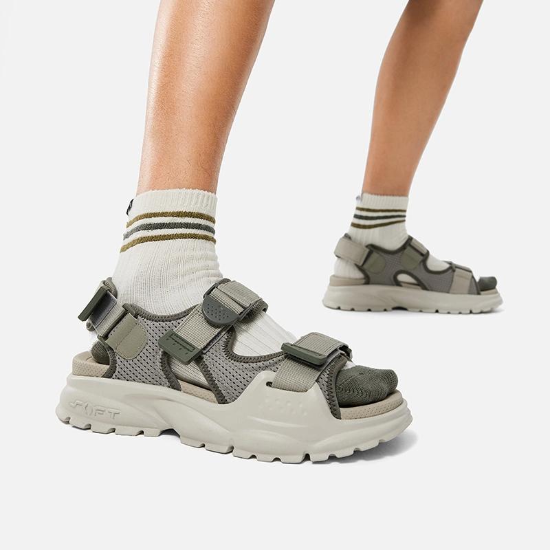 Li Ning Soft Coca удобные сухие стильные тапочки износостойкие легкие нескользящие амортизирующие уличные тапочки пляжные сандалии AGUU001-3