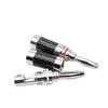 4 мм Посеребренный Углепластиковый Беспаечный Аудио Динамик Банановый Штекерный Разъем