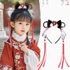 Braid Hair Children Wig Headband Tassel Red Bow Hairband Lovely Chinese New Year Headwear Girls