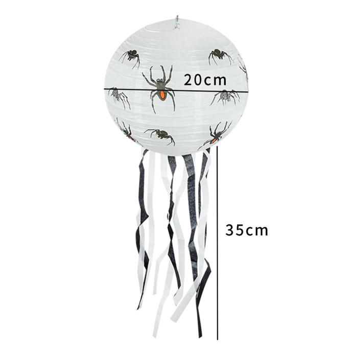 Halloween Led Light Paper Lantern Spider Ghost Pumpkin Bat Pendant Ornament Halloween Party Outdoor Decoration AVE