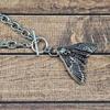 Gothic Punk Death Moth Toggle Choker - Witchcraft Alternative Metal Head Unisex Jewelry Accessories