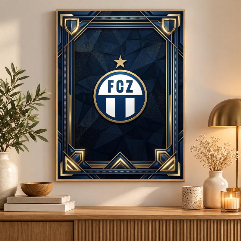 FC Zürich Diamond Painting Kit 5D Full Drill DIY Diamond Mosaic Wall Art Home Decor