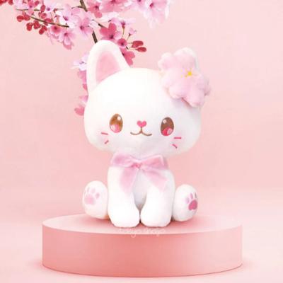 Сакура Милая Маленькая Белая Кошка Мягкая Игрушка Кукла
