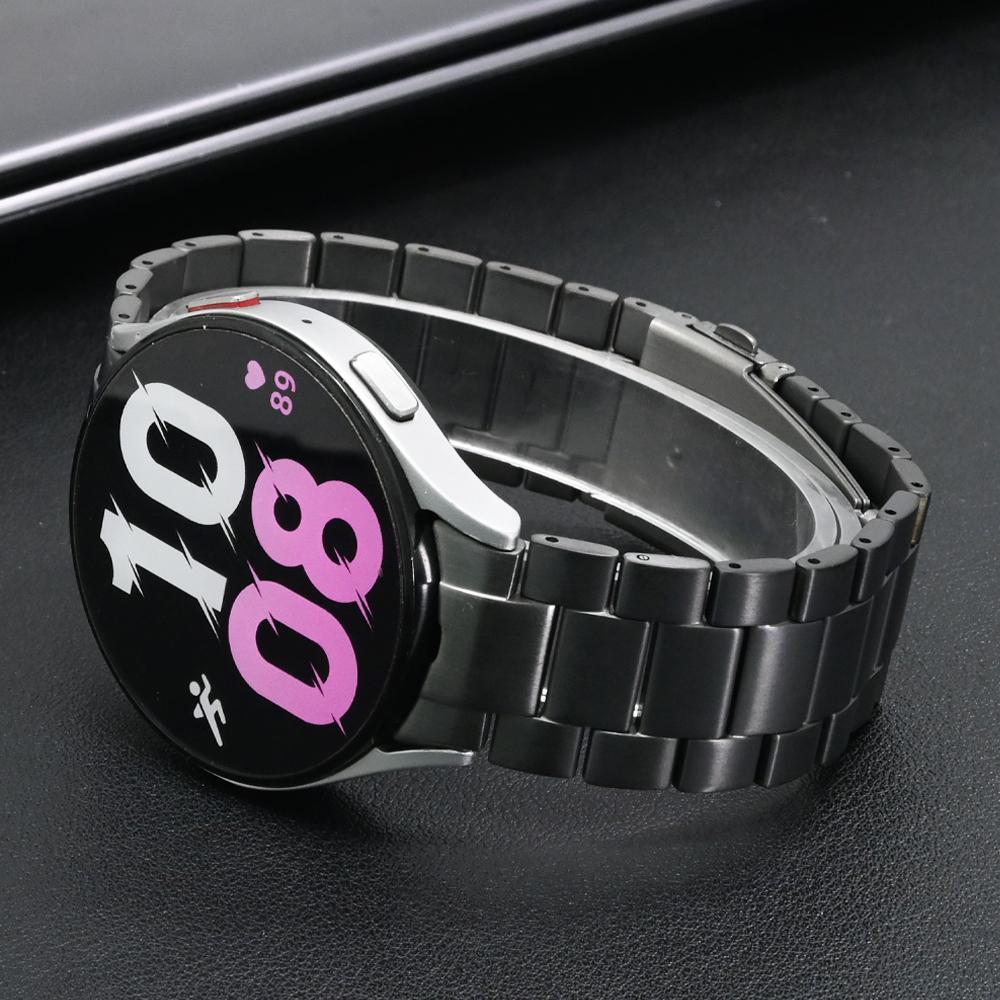 Металлический титановый ремешок для Samsung Galaxy Watch FE 7 6 5 4 40мм 44мм 6Classic 47мм 43мм Браслет без зазоров для GALAXY 5Pro 45мм Ремешок