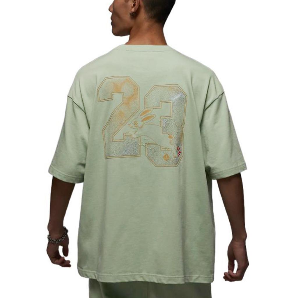 Jordan CNY Series Oversized Crew Neck Short Sleeve T-Shirt Men Tops Green FB1457-343