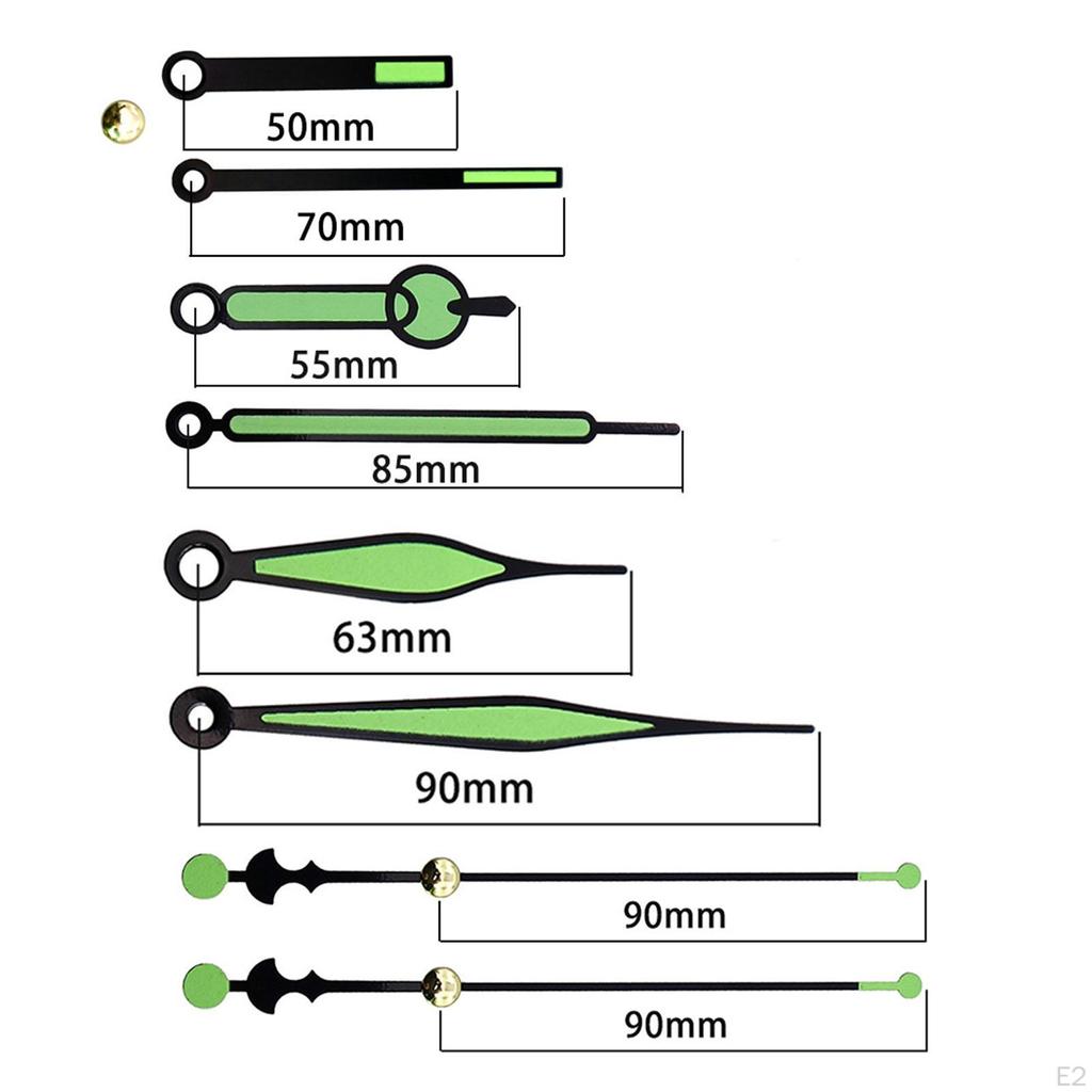 Silent Clock Movement, Non Ticking Sweep Quartz Movement Repair Parts Replacement with Hands