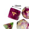 7 Pieces Polyhedral Dice D4 D6 D8 D10 D12 D20 Handmade Multisided for Entertainment Toy Gift