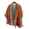 Sweet And Elegant, Literary And Artistic, Bamboo Shadow, Dark Fragrance, Light National Style Scarf, Women'S Double-Sided Double Wearing Shawl