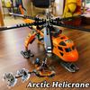 Совместимые наборы MOC Серия City Строительные блоки Арктический вертолет-кран Самолет Собака Хаски Детские игрушки Конструкторы Подарки 60034