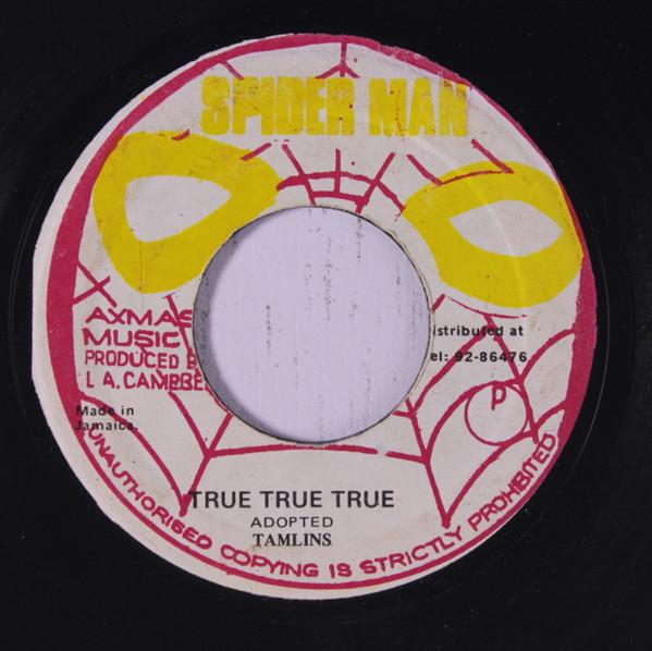 7-дюймовая пластинка TAMLINS True True True NONE Человек-паук Ямайка Регги Ска Даб Б/у