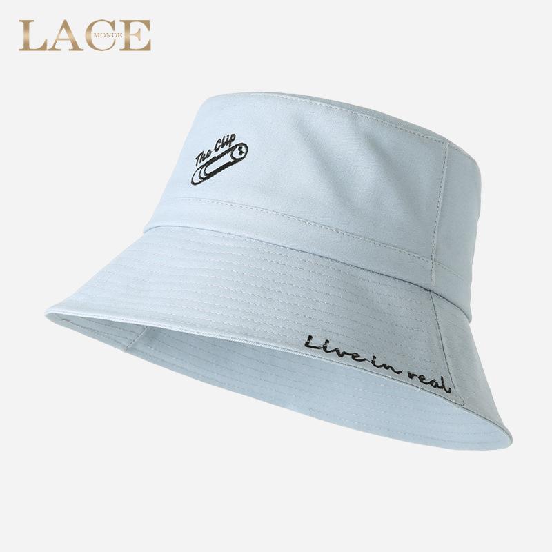 Летняя шляпа-ведро с вышивкой и буквенным узором, модная кепка в рыбацком стиле для девочек, классическая девчачья повседневная Панама Боба