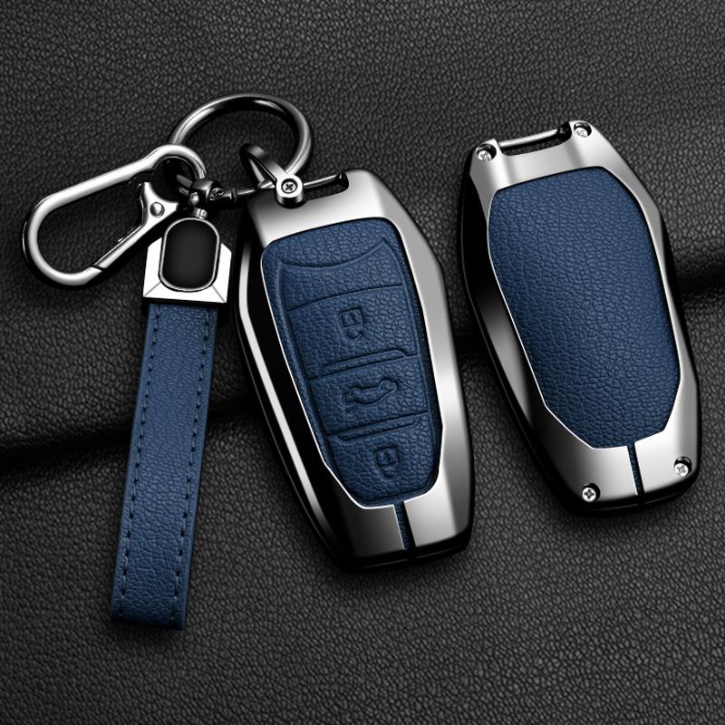 Подходит для ключей автомобиля Citroen C1 C2 C4 C6 C3-XR Picasso Grand DS3 DS5, набор брелков дистанционного управления автомобилем из цинкового сплава и кожи, защитный чехол для ключа