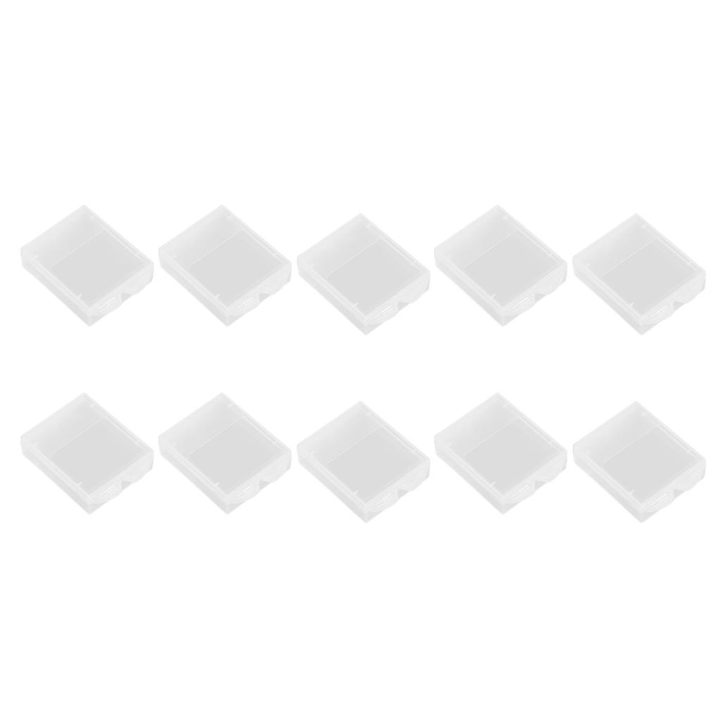 10pcs Clear Plastic Dampproof Battery Holder Storage Box Case Container for Gopro 3 4 5 6