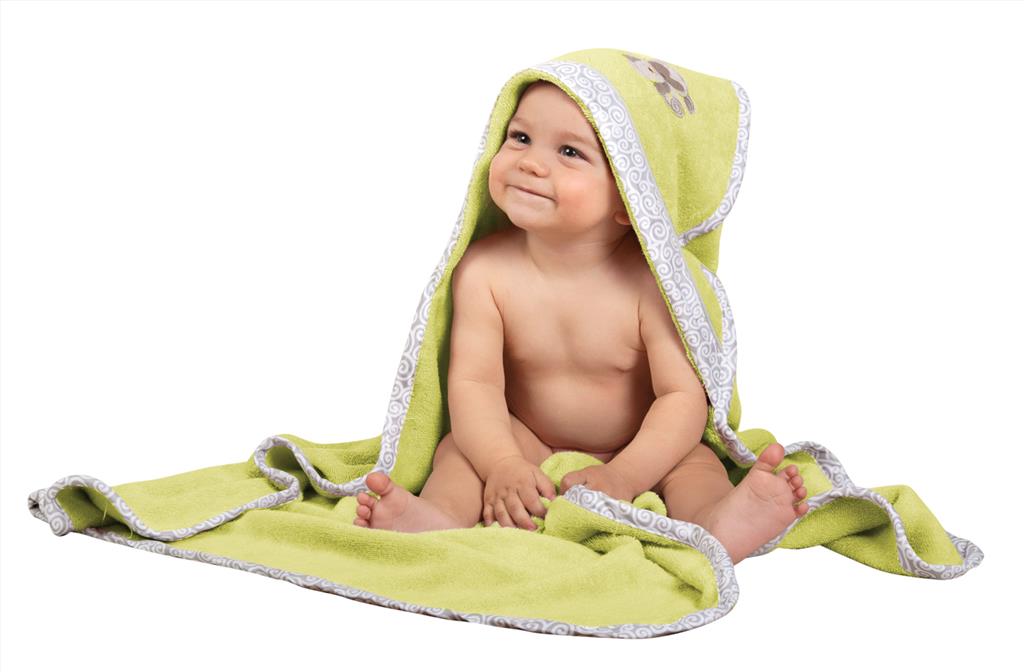 Bamboo baby bath towel, size 100x100