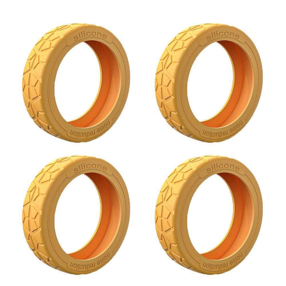 8Pcs Silent Sound Luggage Caster Shoes Reduce Noise Trolley Box Casters Cover