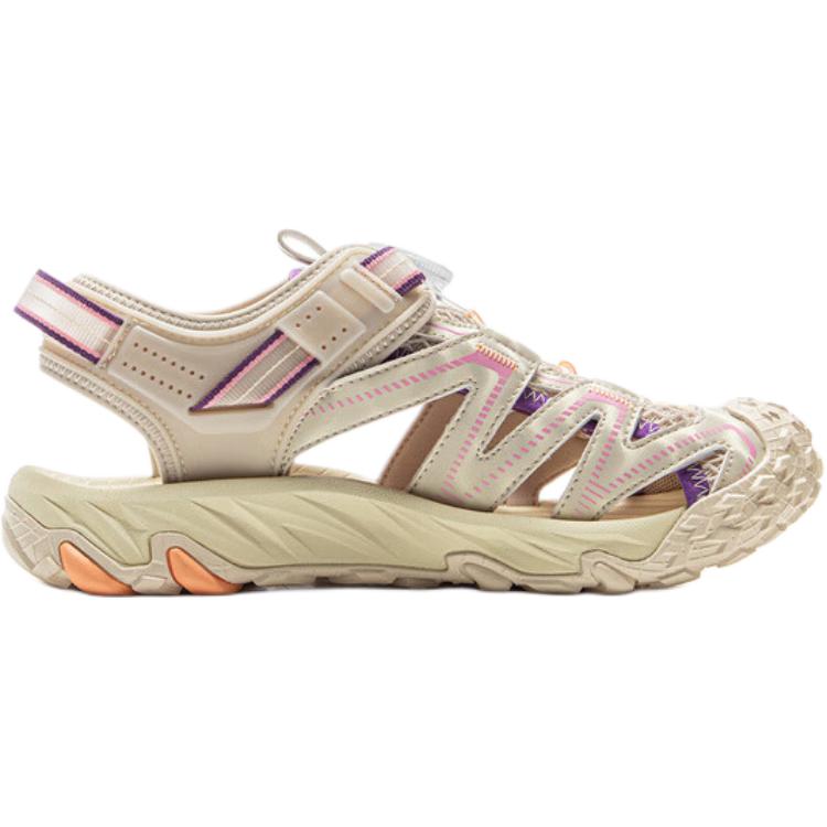 Li Ning Детские уличные сандалии из синтетической кожи, классические, удобные, универсальные, нескользящие, износостойкие, с низким верхом, детские сандалии, персиково-розовые YKEV014-6