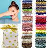 40PCS Satin Silk Hair Scrunchies Elastic Ponytail Holders Rubber Band For Hairband Hair Ties Ropes Wholesale Hair Accessories