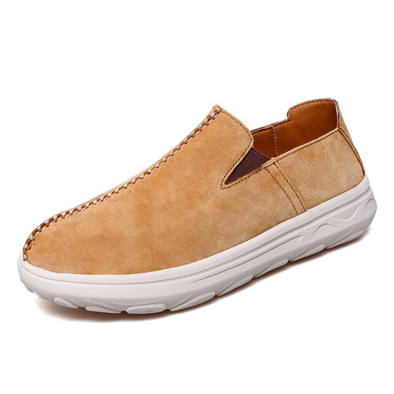 38-47 Мужская повседневная обувь Новые низкие туфли из свиной кожи первого слоя большого размера для мужчин Персонализированные ленивые туфли для мужчин