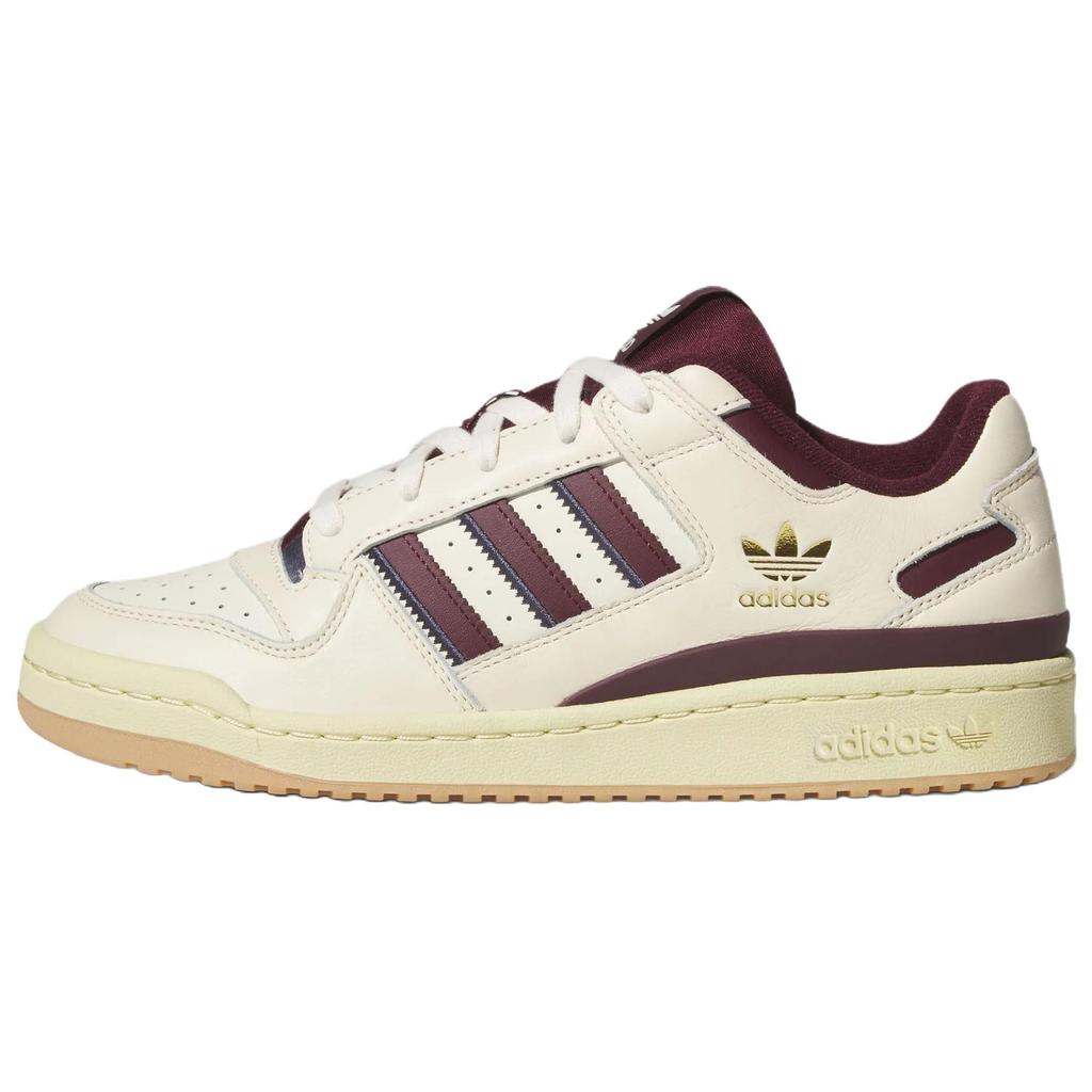 Unisex Sneakers Adidas Originals FORUM CL Skate Shoes Unisex Low-top Ivory/Dark Reddish Purple/Dark Navy Blue