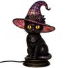 Witch Hat Lamp Gothic Halloween Night Light Witch Hat Shaped Spooky Decorative Lamp for Home Party Decor
