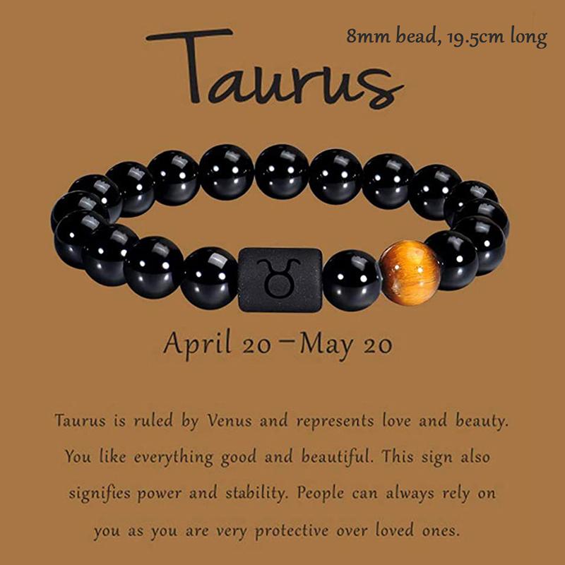 12 браслетов созвездий Homme, браслеты со знаками зодиака, креативный эластичный браслет из бисера для женщин и мужчин, ювелирные изделия для пар, подарки