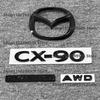 CX-90 glossy black ABS Car Front Grille Eemblem Rear Trunk Badge Sticker SKYACTIV G AWD For Mazda CX90 Logo Accessories drkws98