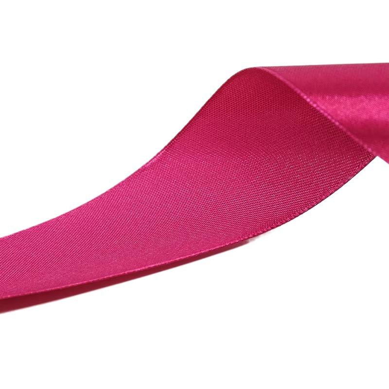 100% Polyester Single Face Satin Ribbon Roll 38 mm 1.5 Inch Custom Printed for Decoration and Wrapping