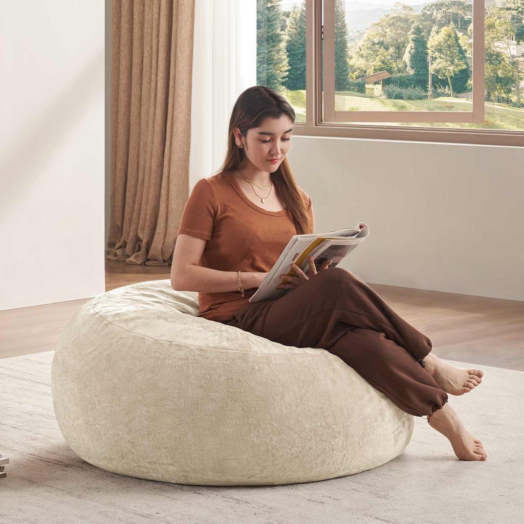 3FT Bean Bag, Bean Bag Chair, Sofa for Adults, Soft and Comfortable Reading Chair, Suitable for Bedrooms, Balconies and Other Places