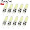 10X Mini G4 LED COB Filament Light Bulbs 3W DC 12V Replace 15W Halogen Lamp Clear Glass Chandelier Spotlight Bombillas Lampara