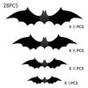 Halloween Bats Decorations Outdoor Indoor 3D Bat Stickers Horror Gothic Theme Paint-Safe Adhesive Waterproof Decals