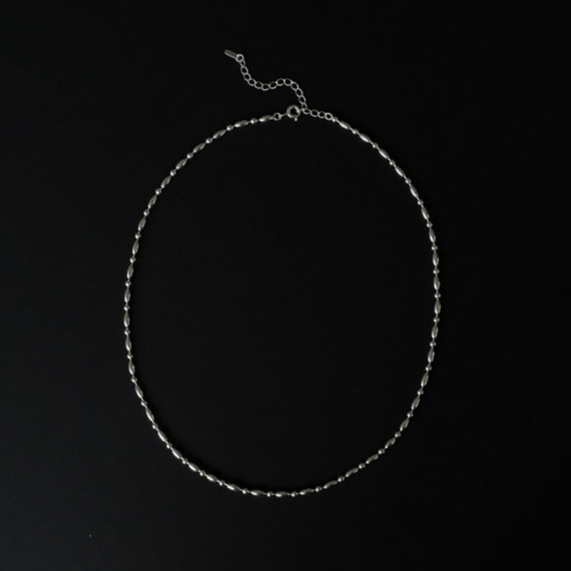 Youngglow серебро925 ритм шарик ожерелье (2color)