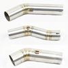 51mm Motorcycle Exhaust Middle Link Pipe For Suzuki GSX R600 R750 K6 K7 K8