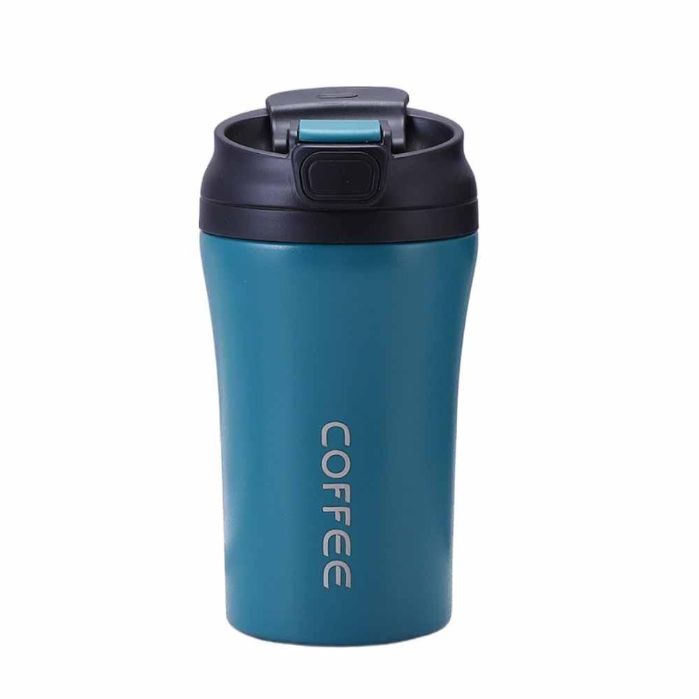 420ml Capacity Coffee Cup Flip Lid Water Bottle Creative Insulated Thermo Cup  Women Men