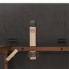 Dining Table Brown Solid Rubberwood