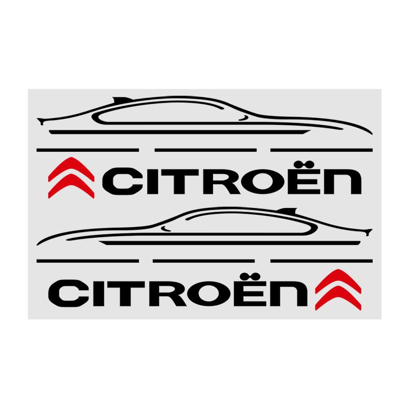 4Pcs/set For Citroen Car Stickers Door Handle Sticker Mirror Decor Protector Decals Car Accessories C1 C2 C3 Grand C4 Picasso