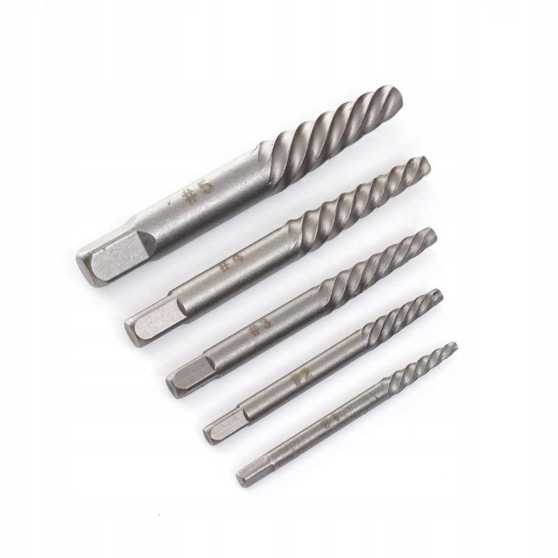 Set of drill bits for removing broken screws with a case 10 pcs Kraft&Dele