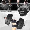 Унисекс Оборудование для гантелей Горизонтальная перекладина Упражнения Защита запястья Спортзал Половина пальца Спортивные Нескользящие перчатки