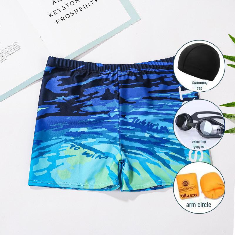 Men's Quick-Dry Loose Swim Trunks - Anti-Embarrassment Boxer Swimsuit for Beach