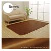 Ikehiko Rug Wrinkle Scratch 190 x 190 cm Cover, Anti-Scratch, Antibacterial, Resistant, Brown, Approx. #6031379