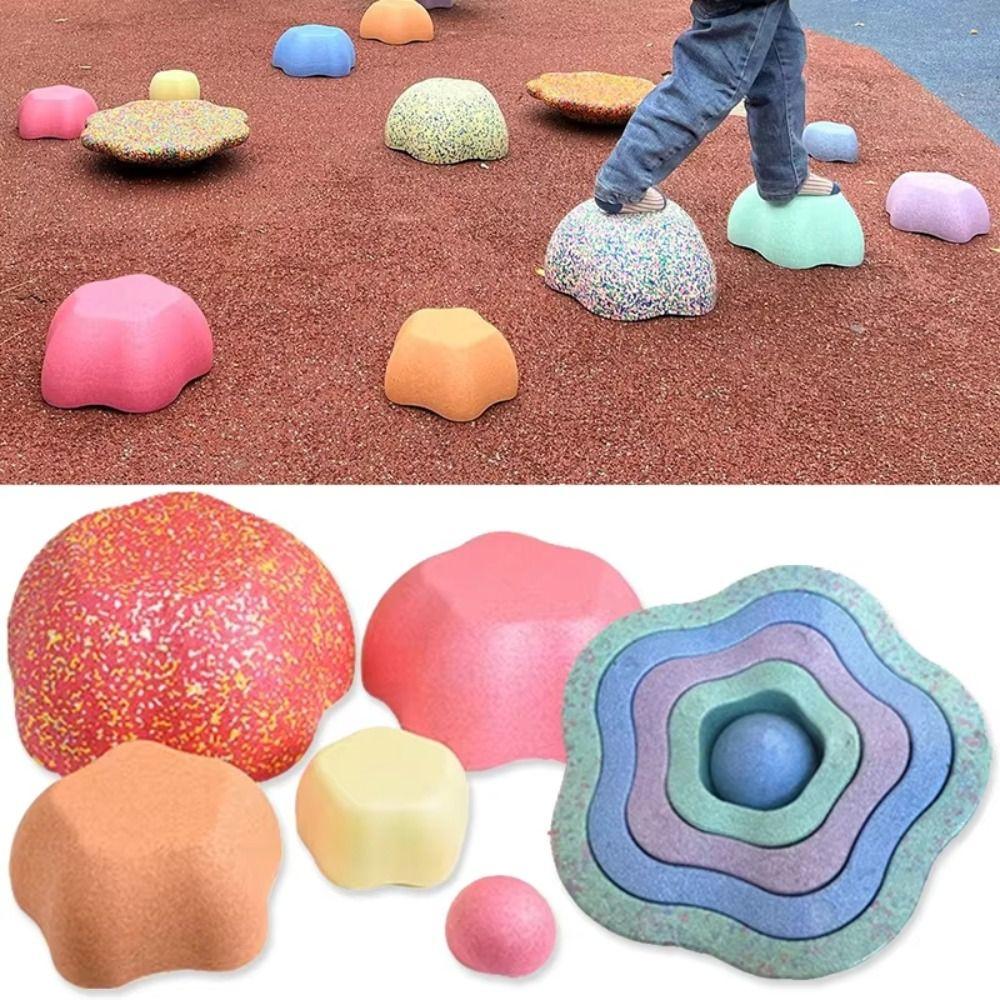 River Stones Steeping Stone Balance Game Outdoor Balance Stepping Stones Toddlers