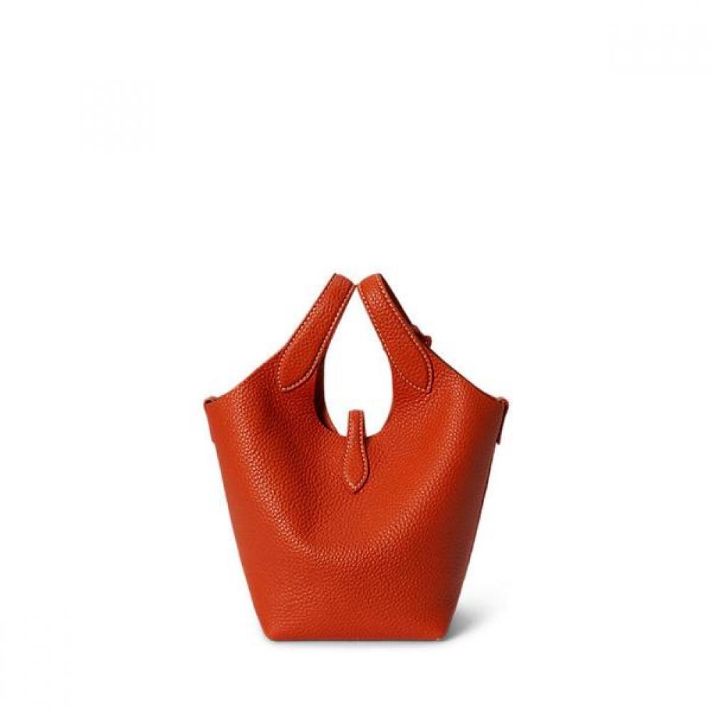 Polo Ralph Lauren Women Small Tote   Crossbody Leather Polo Play