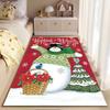 Snowman Holiday Scene Carpet suitable as a non-slip mat for the living room or bedroom sofa