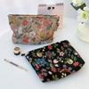 Korean Style Embroidered Cosmetic Bag Canvas Makeup Bag Cute Jacquard Storage Bag  Student